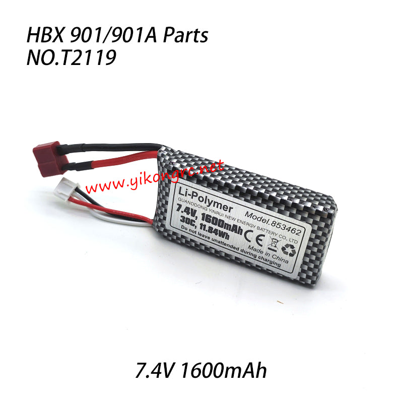 HAIBOXING HBX 901A Upgrade Parts Li-PO Battery 7.4V 1600mAh T2119