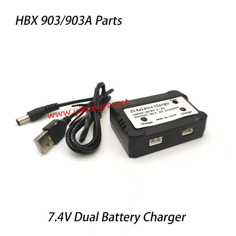 HAIBOXING HBX 903A RC Car Parts 7.4V Dual Battery Charger