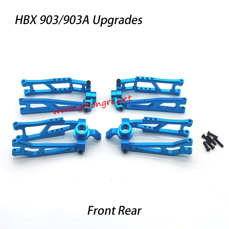 HAIBOXING HBX 903A RC Car Upgrade Parts Metal Front Rear Swing Arm blue