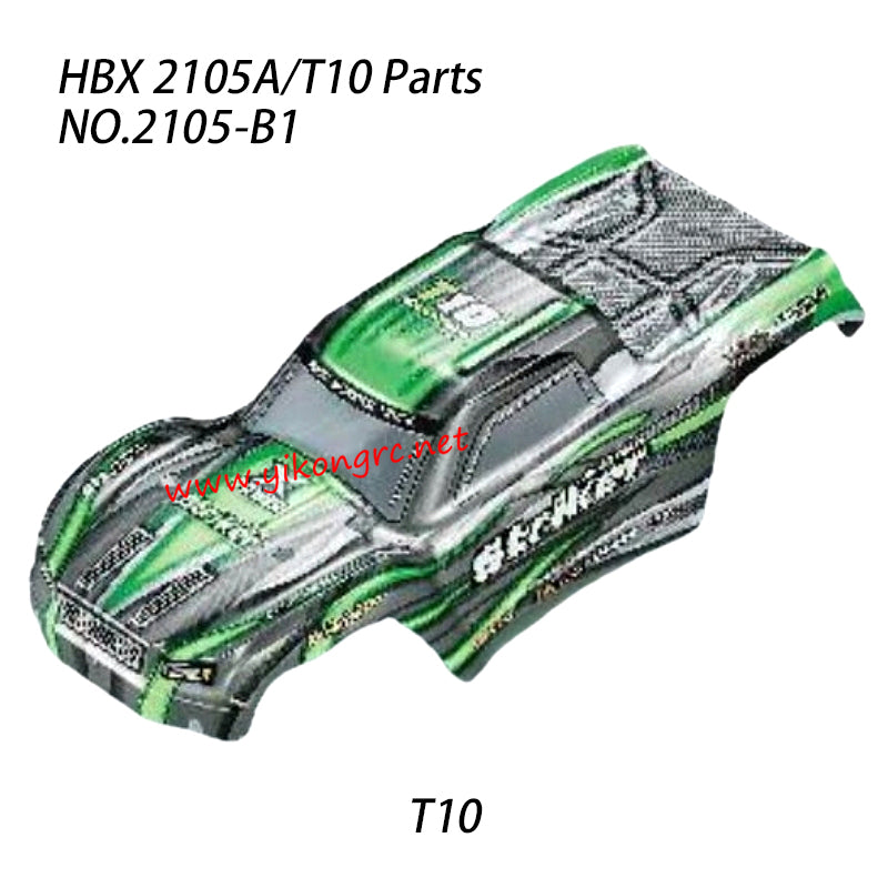 HBX 2105A RC Car Parts Body Shell Green 2105-B1