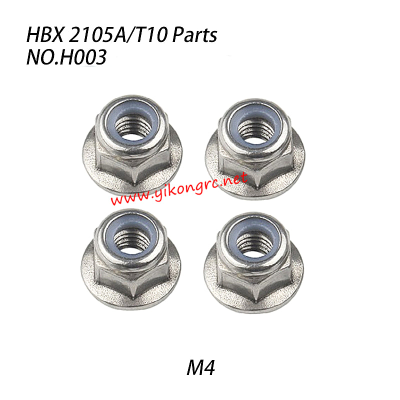 HBX 2105A RC Car Parts Flange Locknut M4 H003