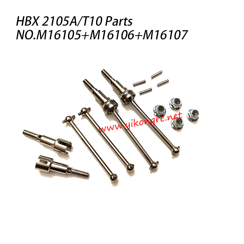 HBX 2105A RC Car Parts Metal Drive Shaft Set M16105,M16106,M16107