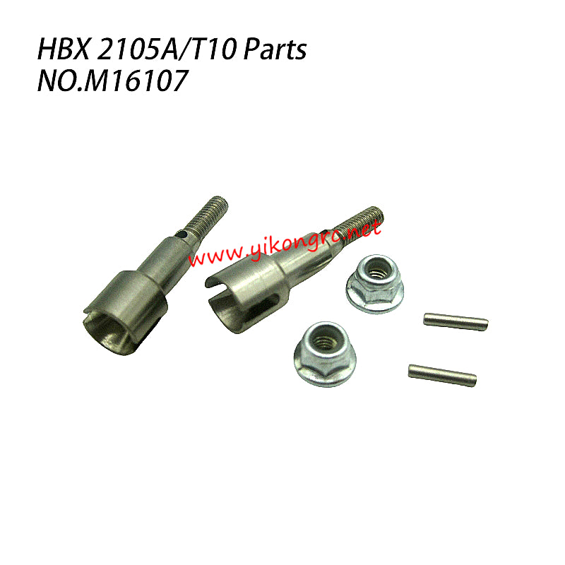 HBX 2105A RC Car Parts Rear Metal Wheel Shafts+Pins+Lock Nut M4 M16107