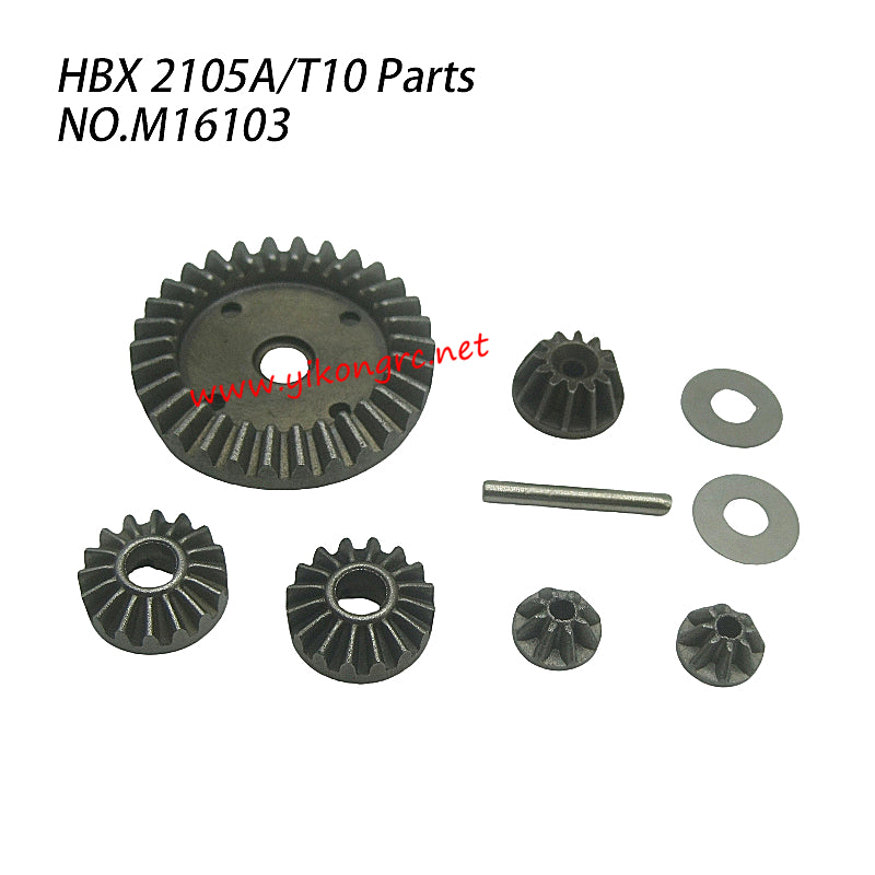HBX 2105A RC Car Parts Sintered Steel Diff.Gears+Pinions+Post M16103