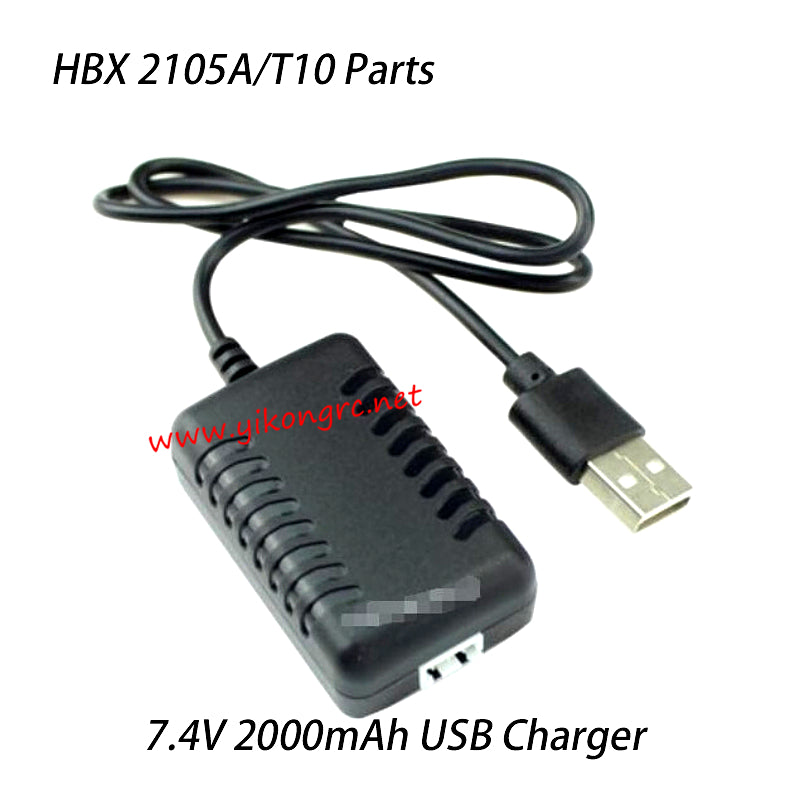 HBX 2105A RC Car Parts Upgrade 7.4V 2000mAh USB Charger