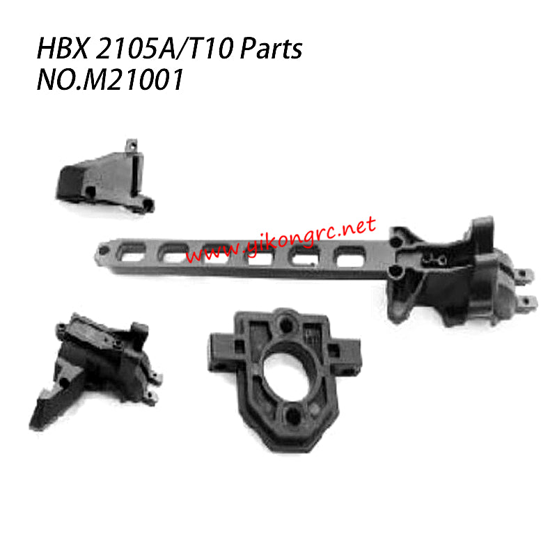 HBX 2105A RC Car Parts Upper Deck+Rear Gear Box Top Housing+Motor Guard M21001