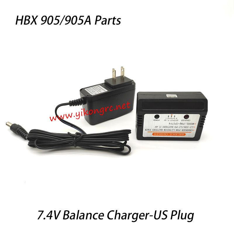 HBX 905A RC Car Parts 7.4V Balance Charger-US Plug