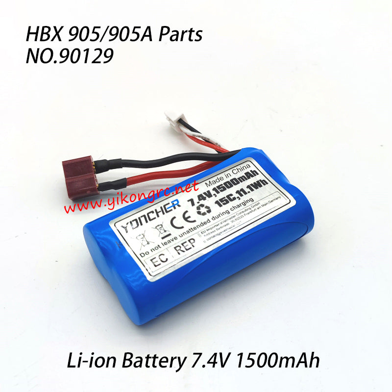 HBX 905A RC Car Parts Li-ion Battery 7.4V 1500mAh 90129