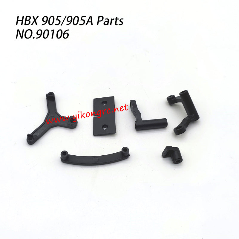 HBX 905A RC Car Parts Steering Post+Steering Ackerman Plate+Servo Mount 90106
