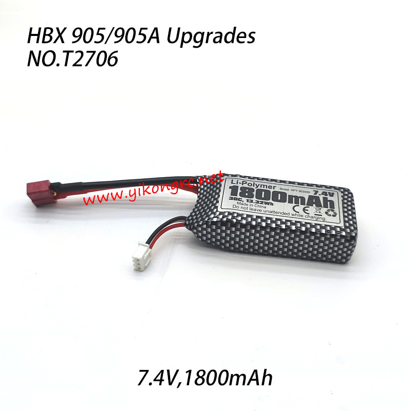 HBX 905A RC Car Upgrade Parts Li-Po Battery (7.4V,1800mAh)