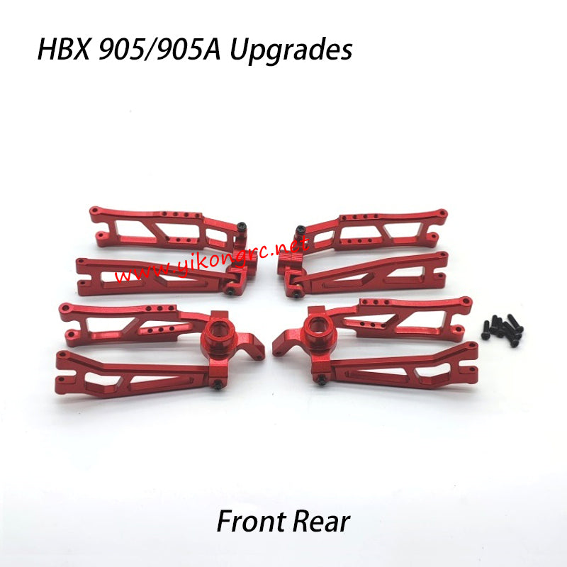 HBX 905A RC Car Upgrade Parts Metal Front Rear Swing Arm red