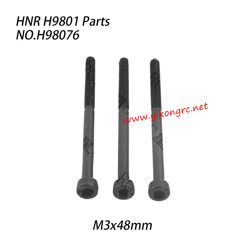 HNR H9801 Parts Half-thread machine screw (M3x48mm) H98076