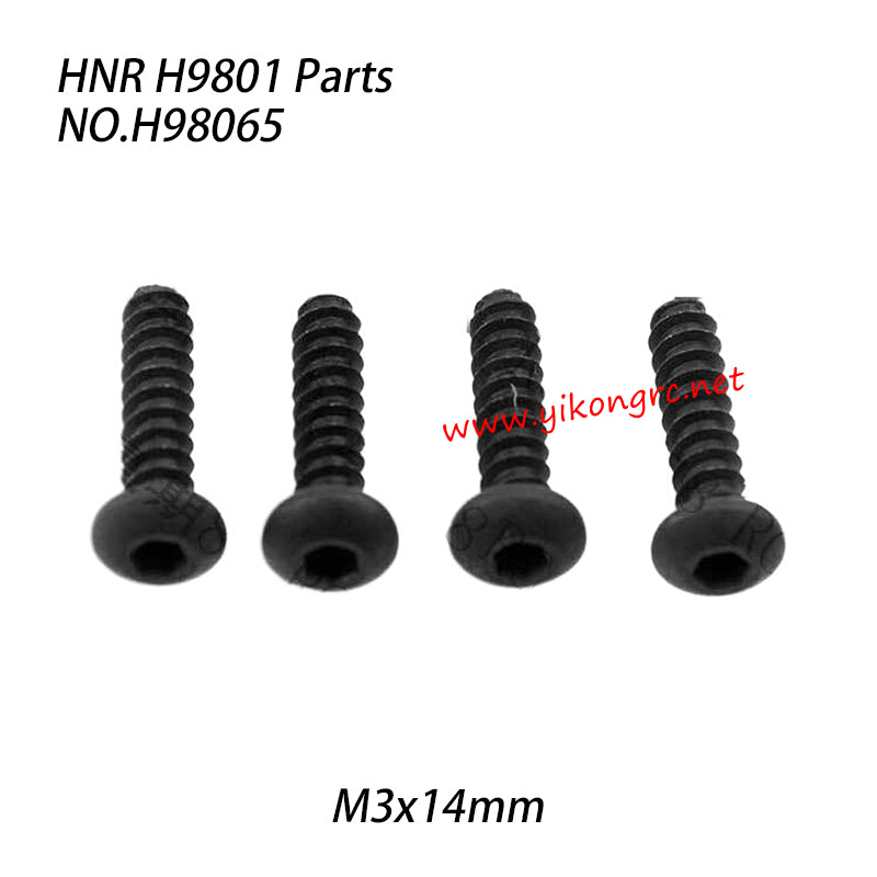 HNR H9801 Parts Round-head self-tapping screw (M3x14mm) H98065
