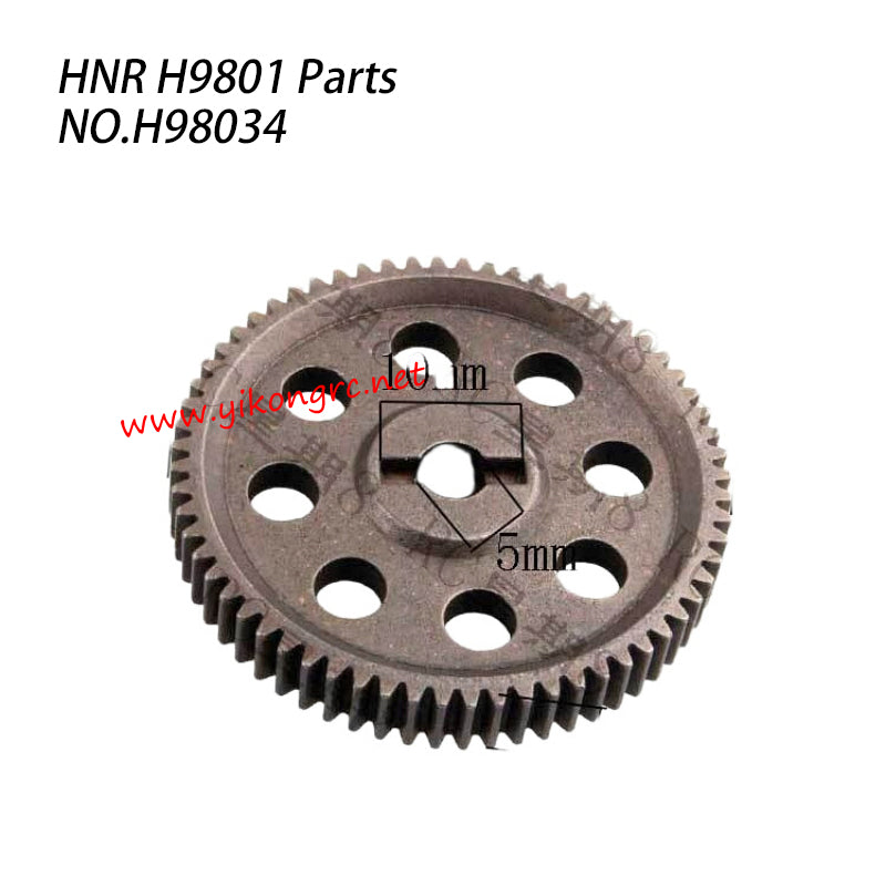 HNR H9801 RC Car Parts Metal Reduction Large Gear H98034