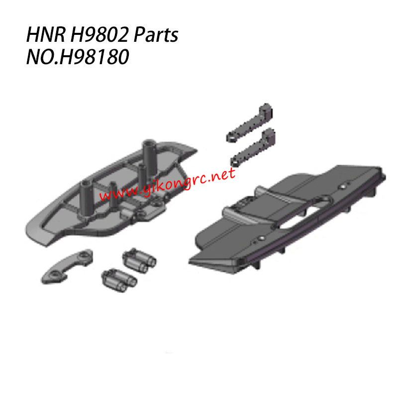 HNR H9802 RC Car Parts Front Bumper & Rear Spoiler H98180