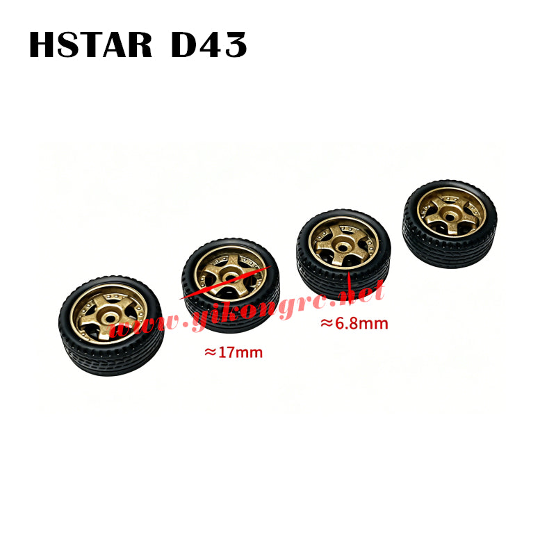 HONGXING TOYS D43 Parts Rubber Racing Tire bronze
