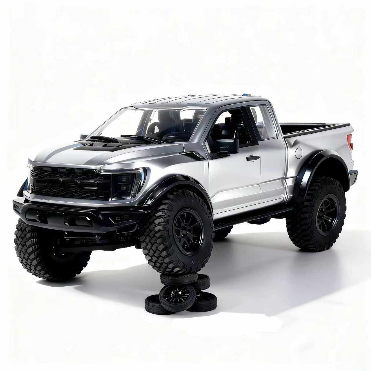 HONGXING TOYS F150 1/12 4WD RC Truck RTR silver