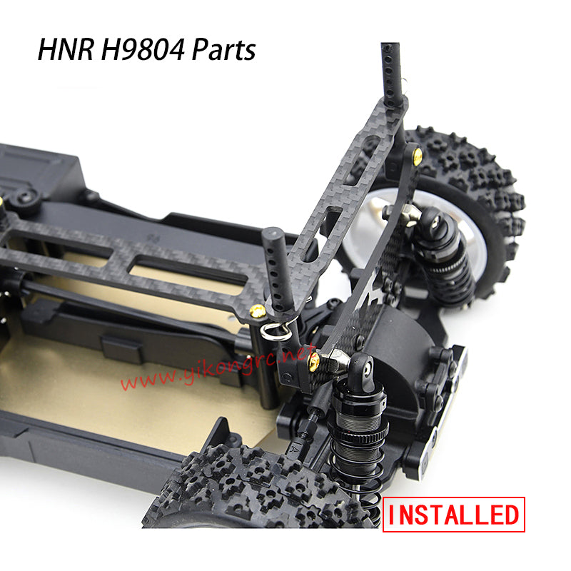 Hong Nor H9804 Upgrade Parts Front and Rear Body Column Supports installed