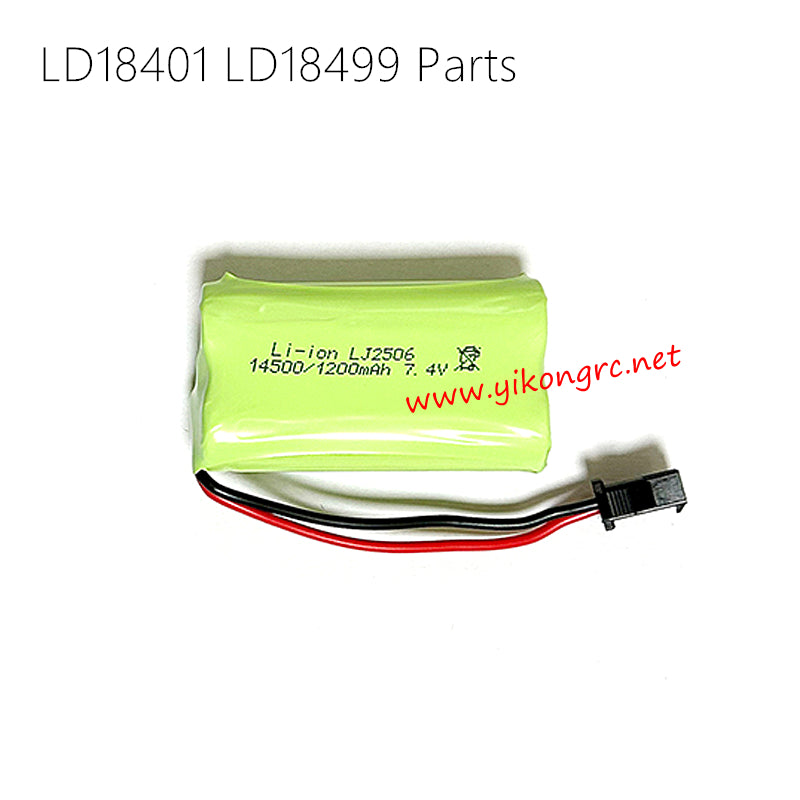 LDRC LD18401 LD18499 Parts 7.4V 1200mA SM2P lithium battery