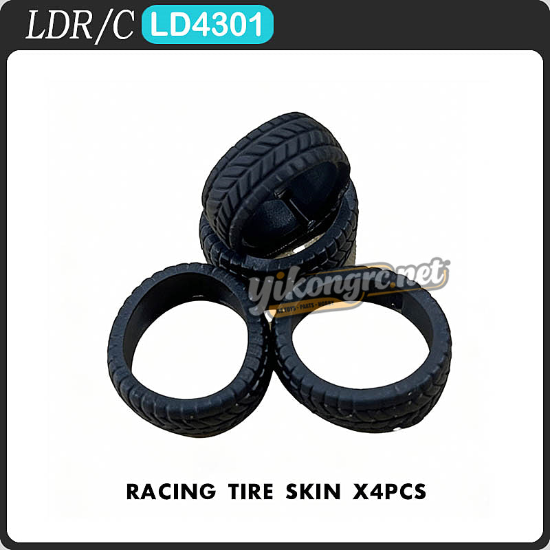 LDR/C LD4301 RC Car Parts Racing Tire Skin x4PCS