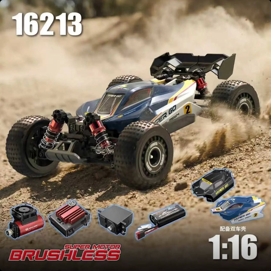 MJX HYPER GO 16213 1/16 Electric Off-Road RC Car blue