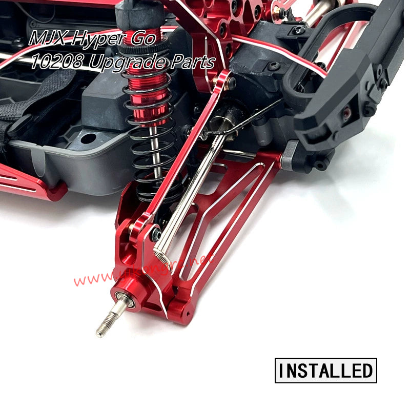 MJX Hyper Go 10208V1 Upgrade Parts Rear Swing Arm installed