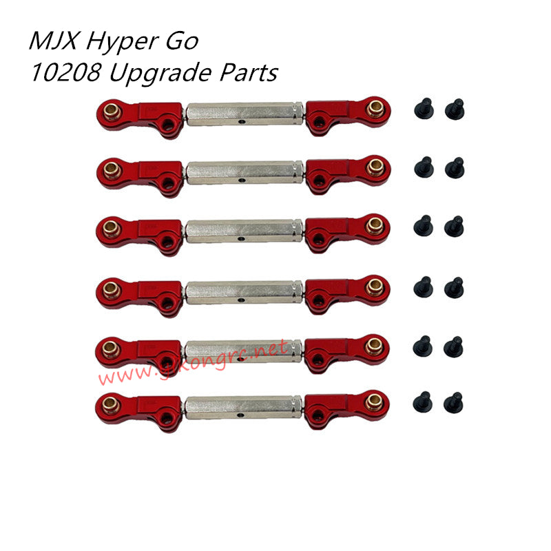 MJX Hyper Go 10208V1/V2 Upgrade Parts Adjustable Tie Rod red