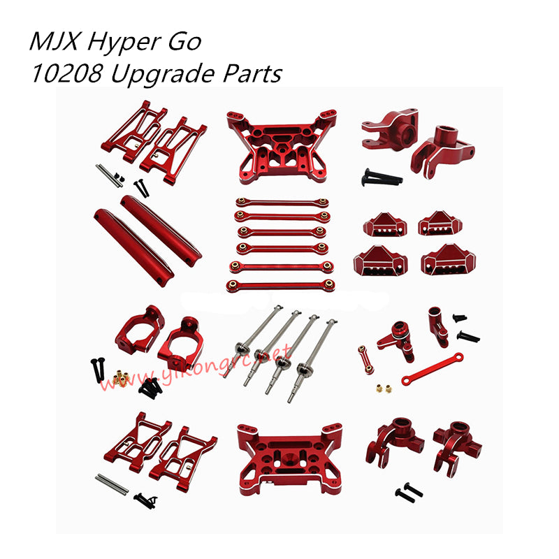 MJX Hyper Go 10208V1/V2 Upgrade Parts Kit red