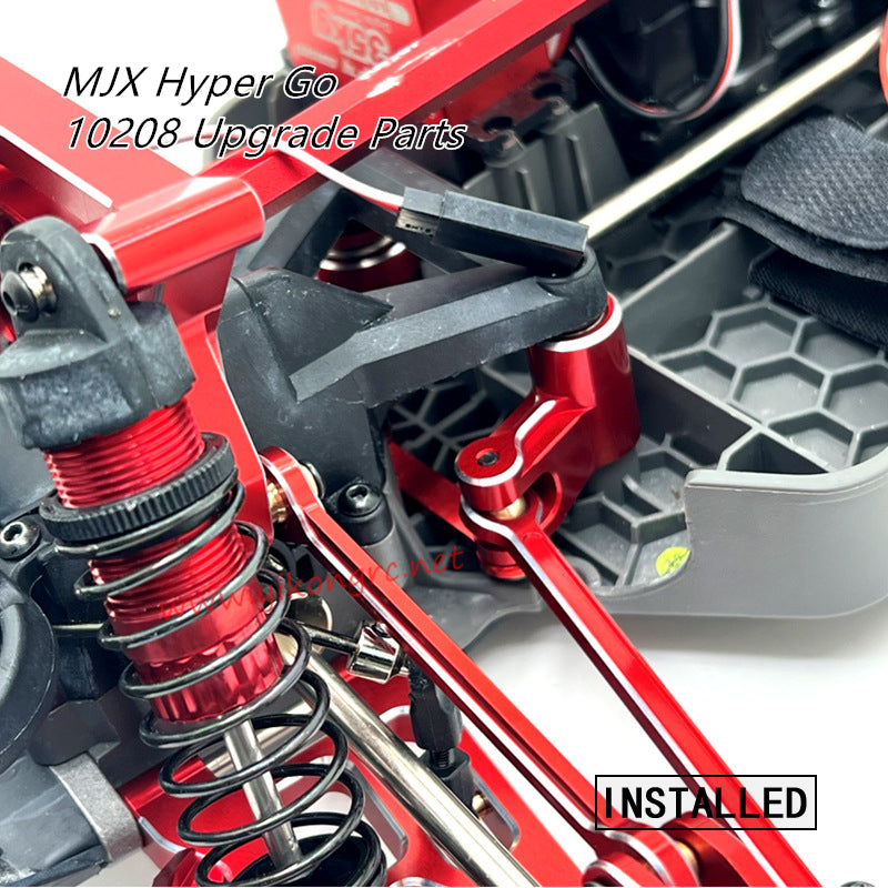 MJX Hyper Go 10208V1/V2 Upgrade Parts Steering Assembly Servo Tie Rod installed 2