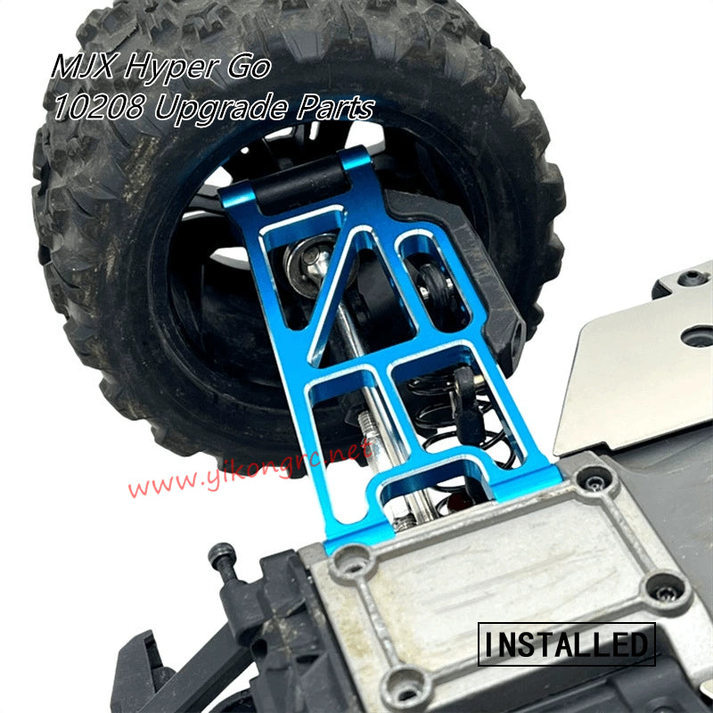 MJX Hyper Go 10208V2 Upgrade Parts Rear Lower Swing Arm installed 2