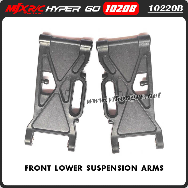 MJX Hyper Go 10208 V2 RC Car Parts 10220B Front Lower Suspension Arms