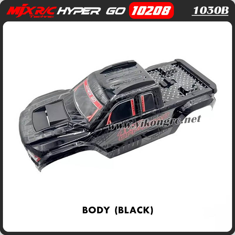 MJX Hyper Go 10208 V2 RC Car Parts 1030B Body (Black)