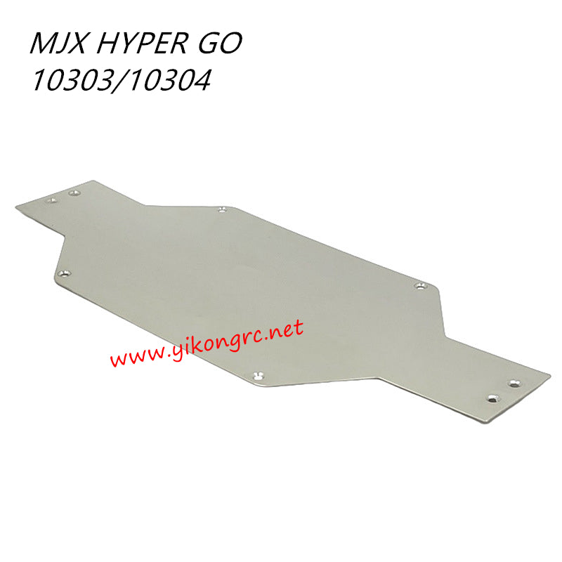 MJX Hyper Go 10303/10304 Parts 304 Stainless Steel Mirror Finish Chassis Skid Plate 2