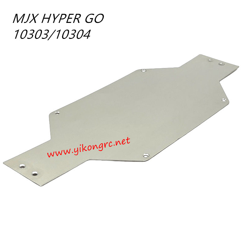 MJX Hyper Go 10303/10304 Parts 304 Stainless Steel Mirror Finish Chassis Skid Plate