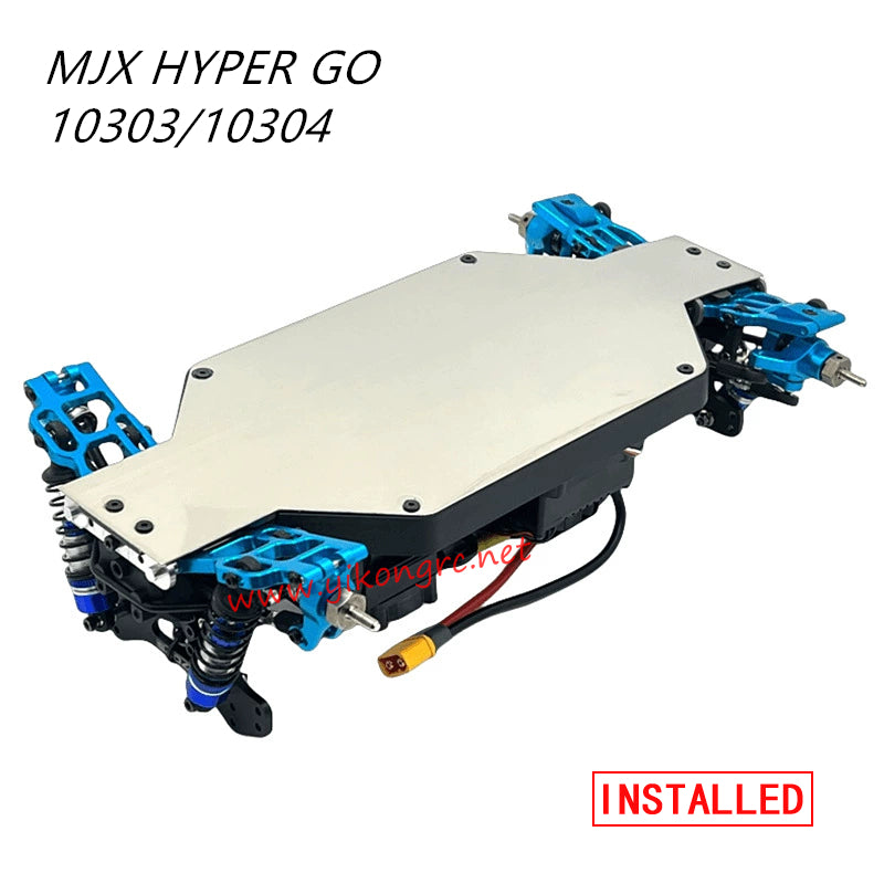 MJX Hyper Go 10303/10304 Parts 304 Stainless Steel Mirror Finish Chassis Skid Plate bottom