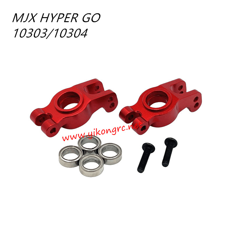 MJX Hyper Go 10303/10304 Upgrade Parts Rear Knuckle and Bearing red