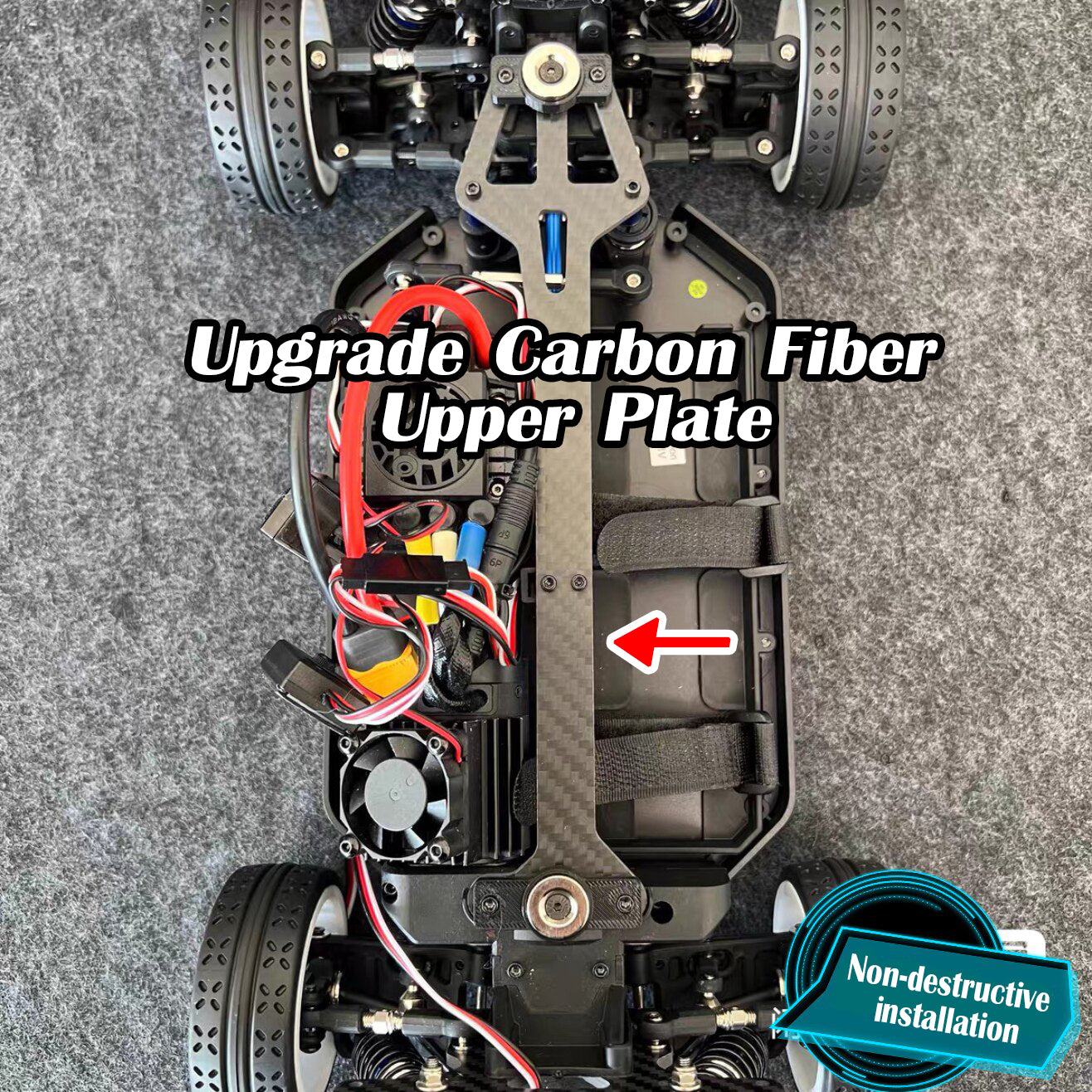 MJX Hyper Go 10303/10304 Upgrade Parts Carbon Fiber Upper Plate