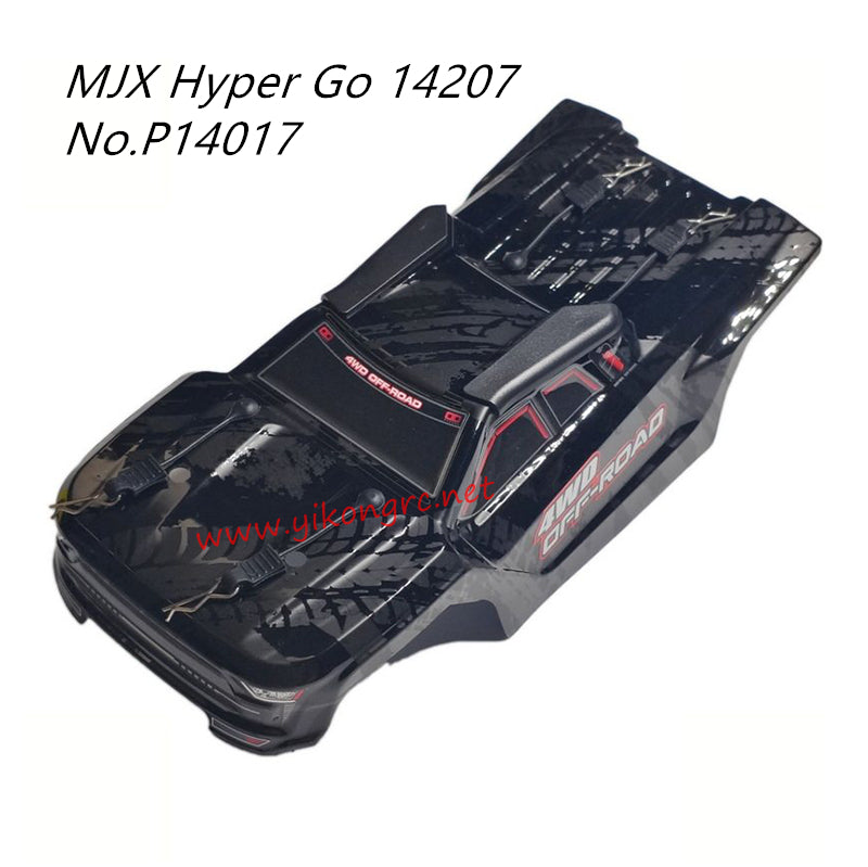 MJX Hyper Go 14207 Parts Body Shell P14017 black
