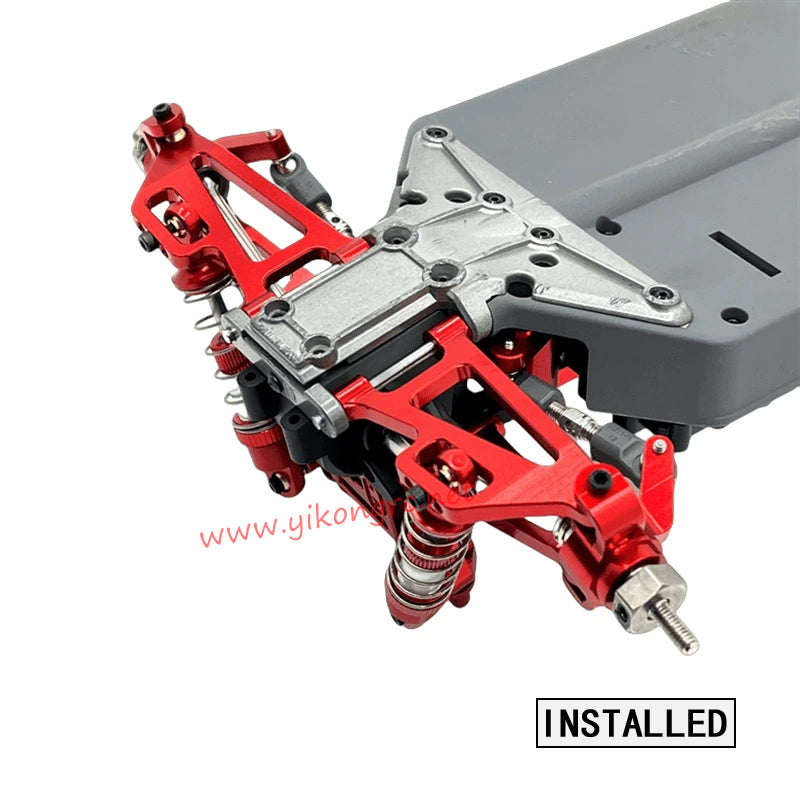 MJX Hyper Go 14207 Upgrade Parts Front Lower Swing Arm installed