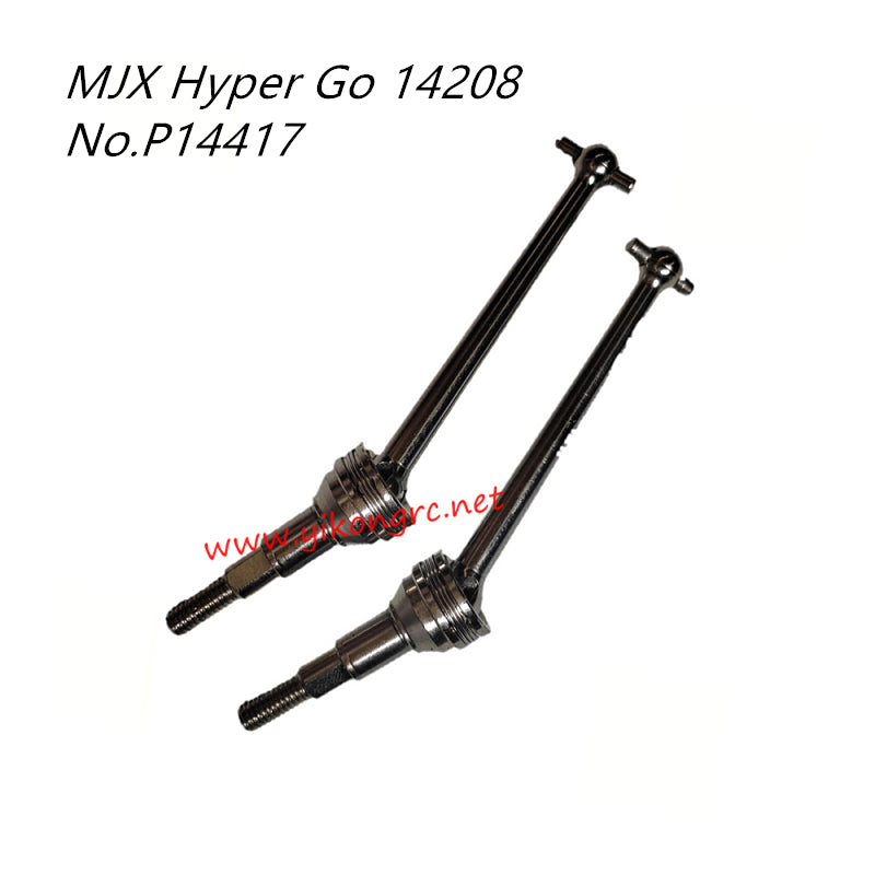 MJX Hyper Go 14208 Parts Metal F/R CVD Shafts P14417