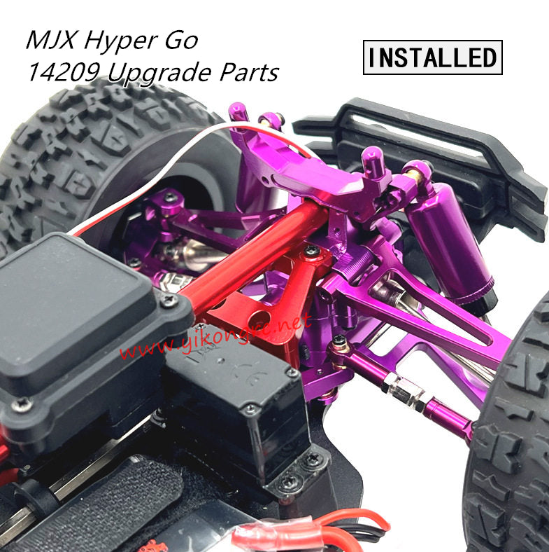 MJX Hyper Go 14209 Upgrade Parts Front Gearbox Cover installed 2