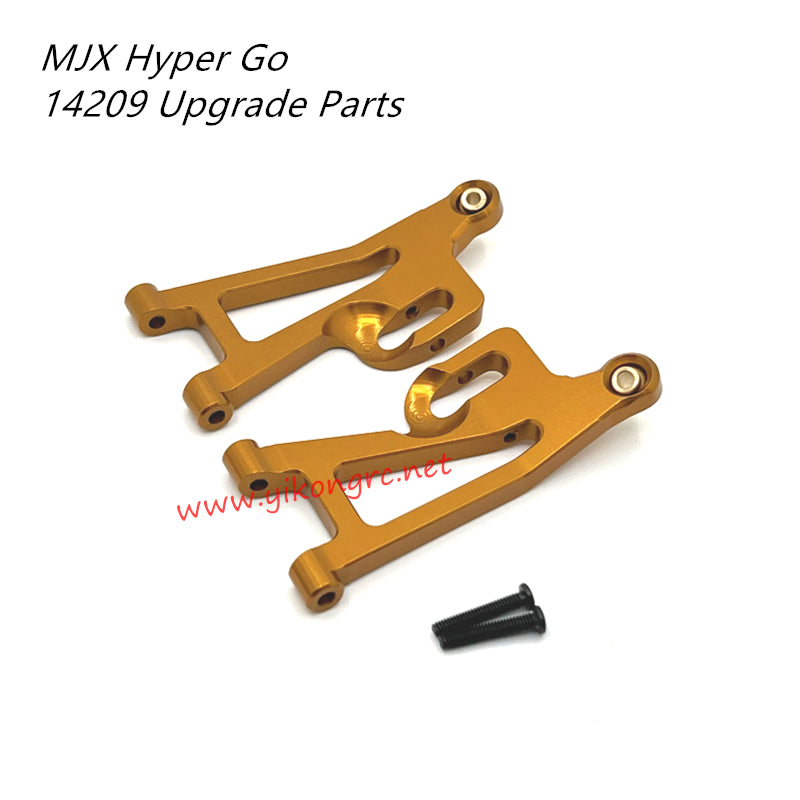 MJX Hyper Go 14209 Upgrade Parts Front Lower Swing Arm gold