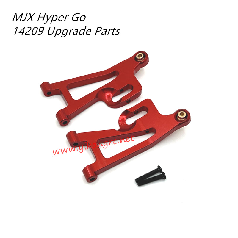 MJX Hyper Go 14209 Upgrade Parts Front Lower Swing Arm red