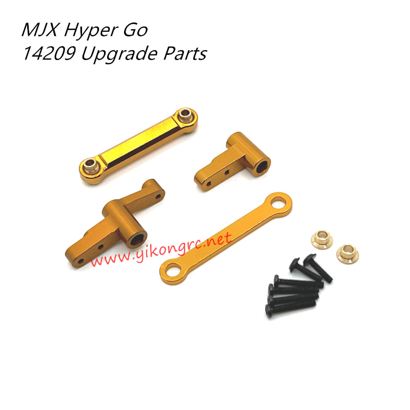 MJX Hyper Go 14209 Upgrade Parts Front Steering Assembly gold