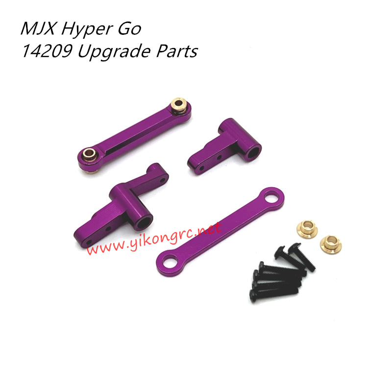 MJX Hyper Go 14209 Upgrade Parts Front Steering Assembly purple