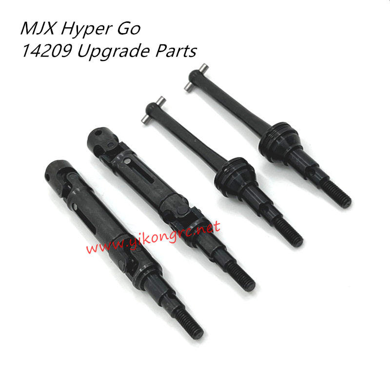 MJX Hyper Go 14209 Upgrade Parts Front and Rear Drive Shaft CVD black