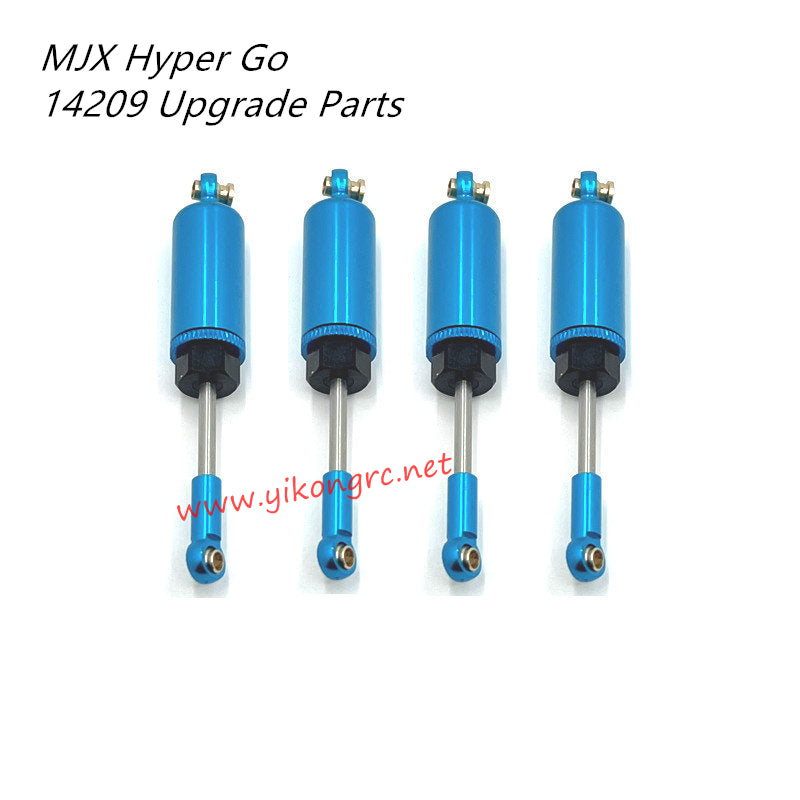MJX Hyper Go 14209 Upgrade Parts Front and rear hydraulic shock absorbers blue