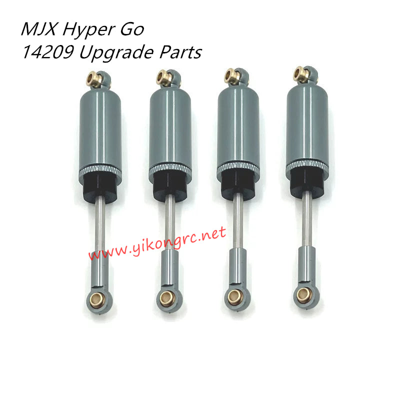 MJX Hyper Go 14209 Upgrade Parts Front and rear hydraulic shock absorbers titanium