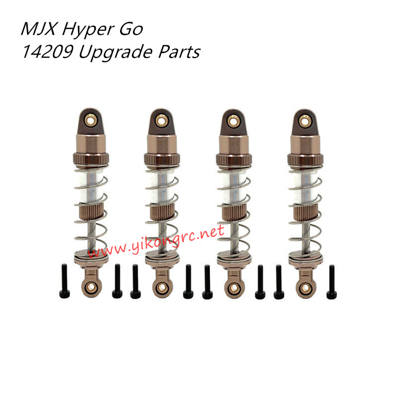 MJX Hyper Go 14209 Upgrade Parts Oil Pressure Shock Absorber gold