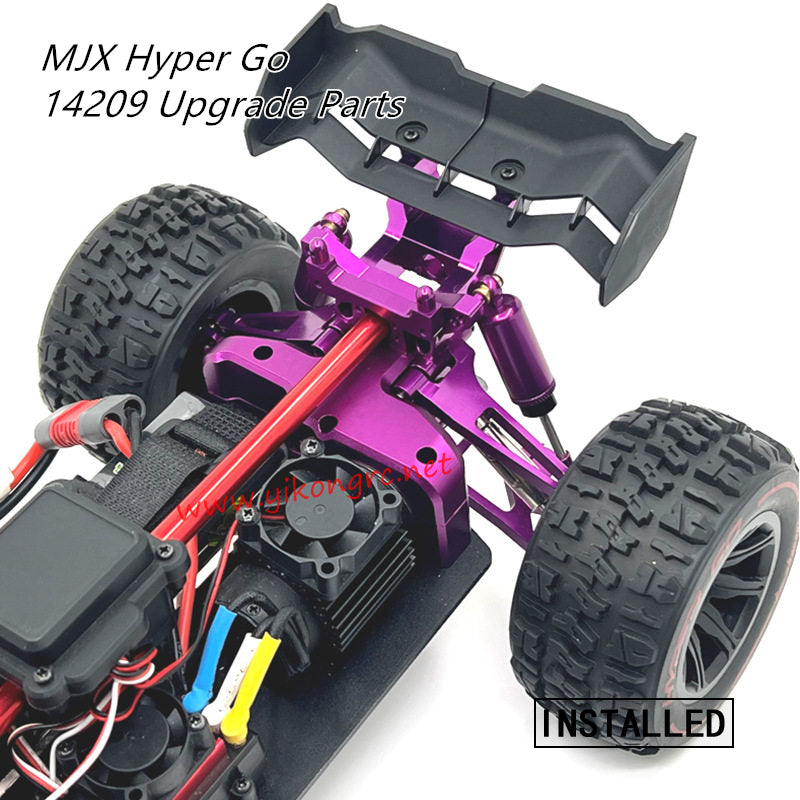 MJX Hyper Go 14209 Upgrade Parts Rear Gearbox Cover Gear Cover installed